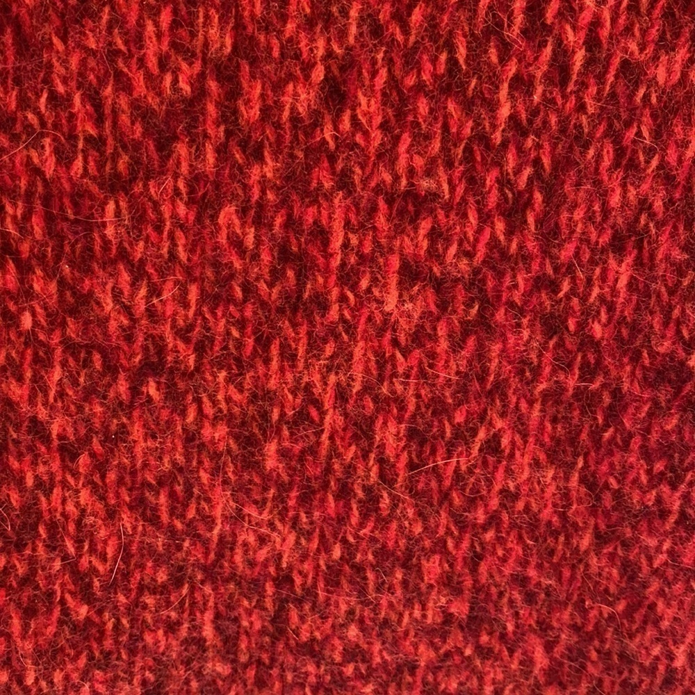 The Limited Lambswool Angora Rabbit Hair Blend Roll Neck Knit Sweater Red Size M - Picture 5 of 5